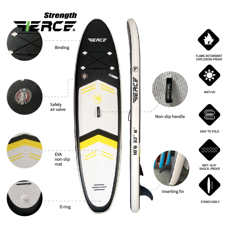Windsurf Sup Stand Up Inflatable Paddle Board Waterplay Surfing For Race