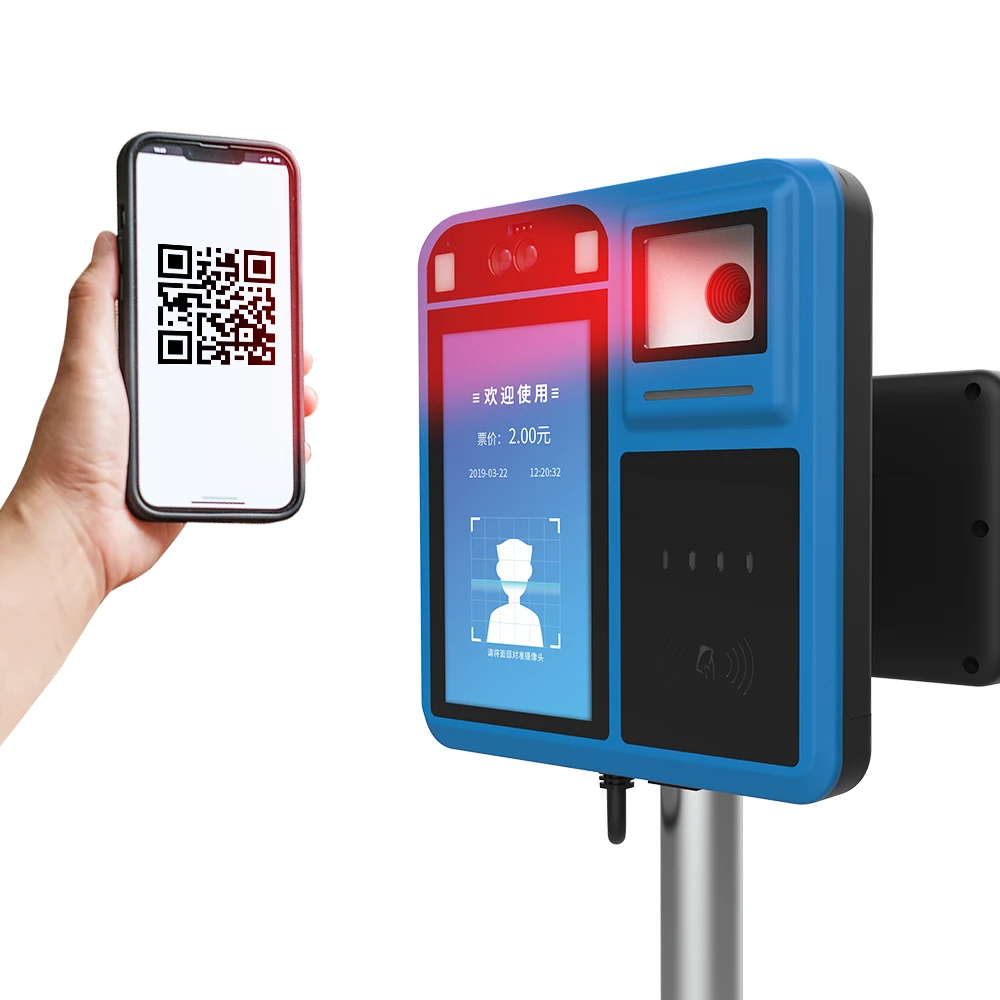 Android 9.0 QR Code Scanner Cashless Payment POS Card Reader NFC Bus Ticket Validator P18-Q