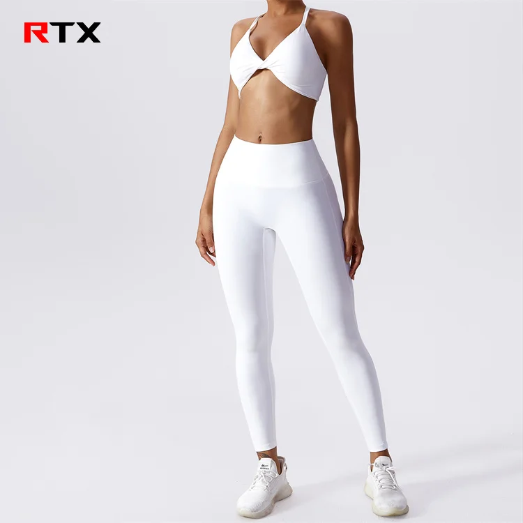 Custom Logo Fitness Gym Leggings Bra Sets Sports Training Yoga Leggings Set Yoga Bra Pants Sets Yoga Clothes