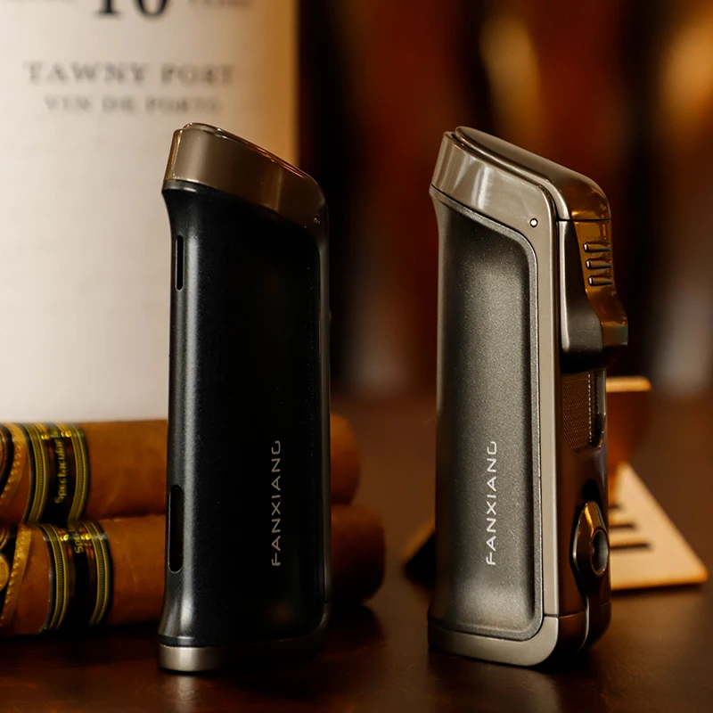 Durable Portable Classic Cigar Lighter Adjustable Flame Zinc Alloy Windproof Lighter