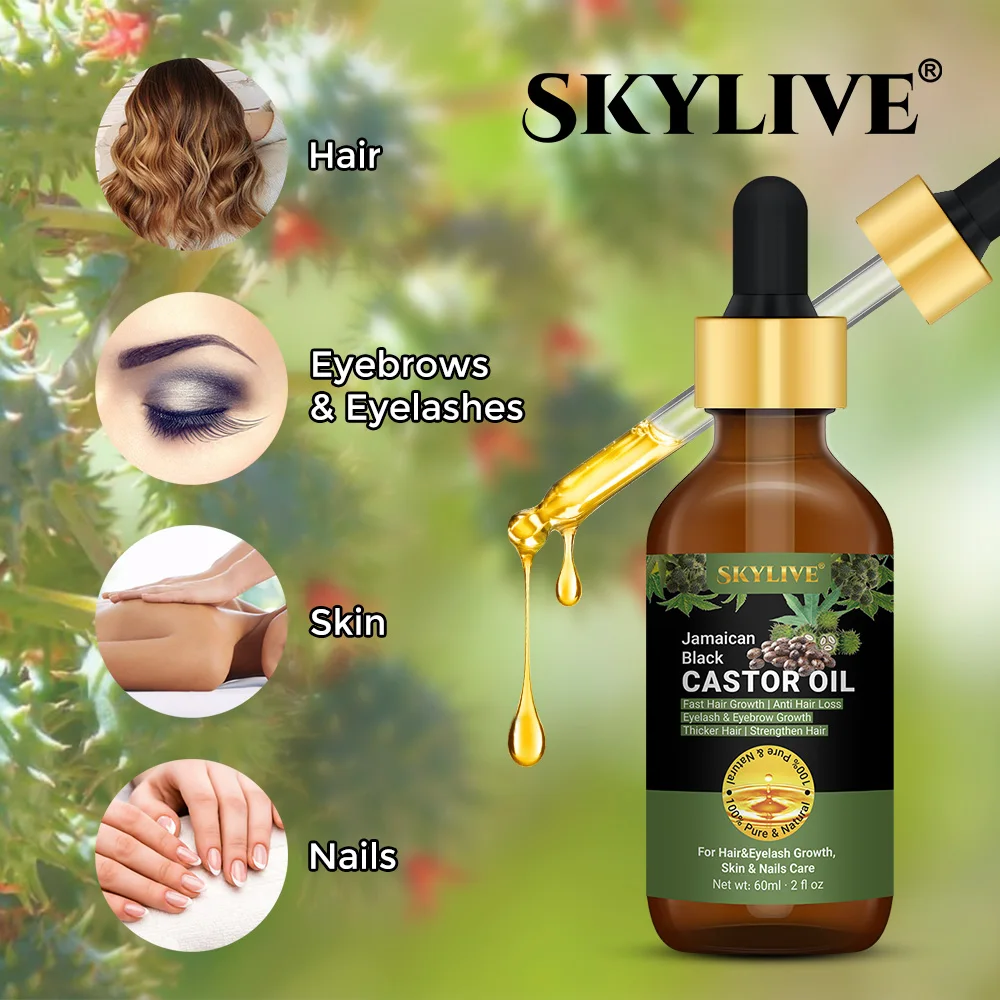 Wholesale indian oil hair jamaican black castor oil hair regrowth treatment natural Cold Press caster oil for hair growth