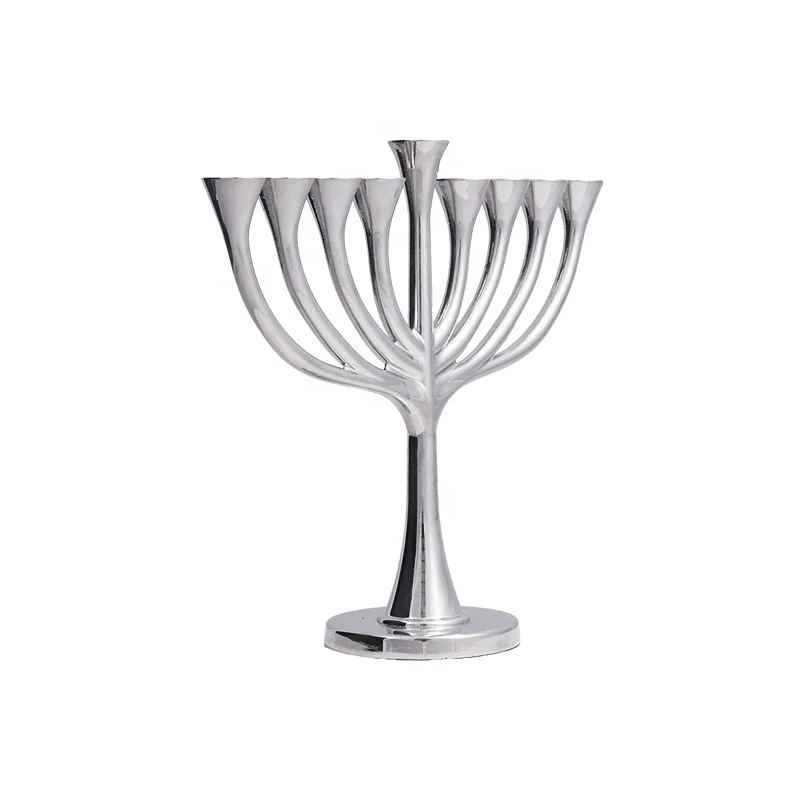 Hanukkah Menorah Nine Branches Jewish Menorah Judaica Religious Candelabra