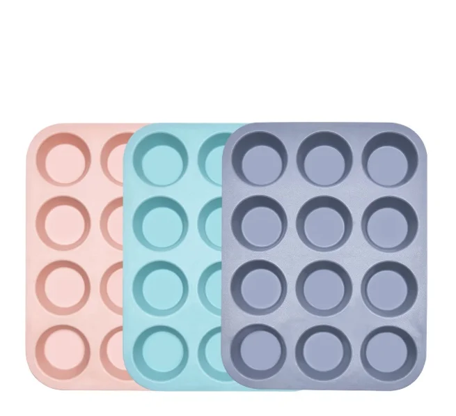 Hot Selling Wholesale Food Grade Silicon Baking Mold Making Tools Set Silicone Bake with handle Chocolate Ice  Donut Cake Mould