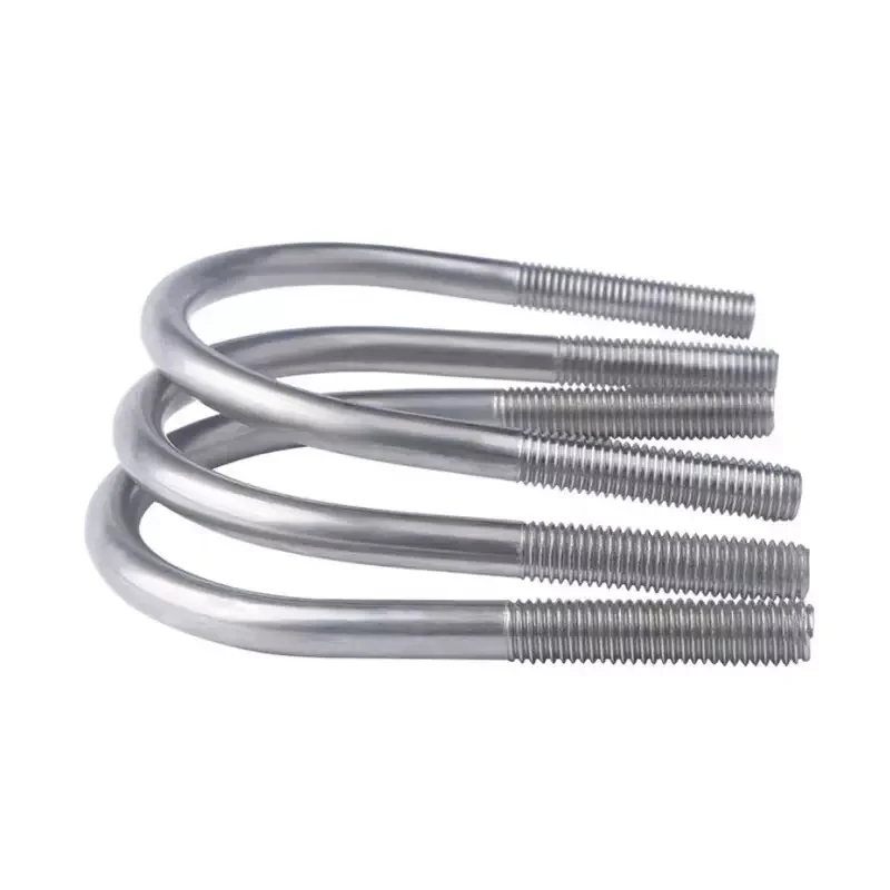 China hot dip galvanized u bolt sizes auto part trailer u-bolt nut pipe clamp high strength 316 stainless steel square u bolt