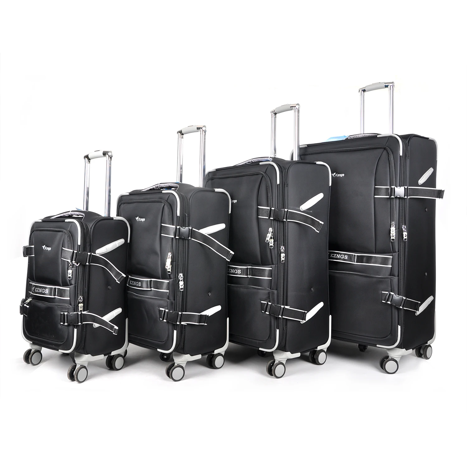 KZNGS factory wholesale trolley luggage sets carry on suitcase set travel trolley bags
