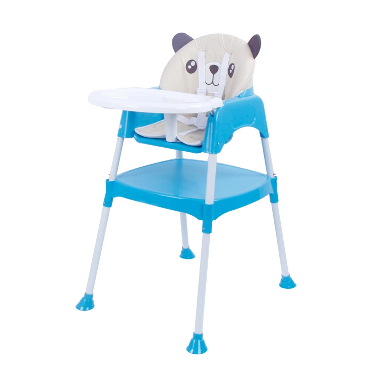 Wholesale baby furniture set 4pcs plastic feeding restaurant baby study table and chair