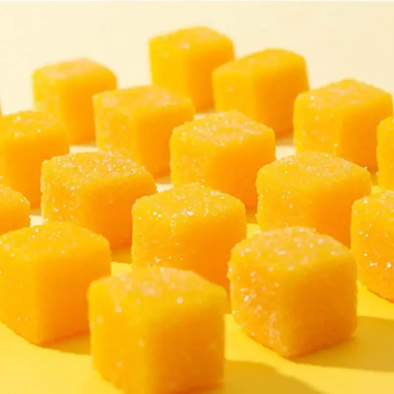 Custom Fruit Soft Candy Fresh Mango Flavor Gummy Candy