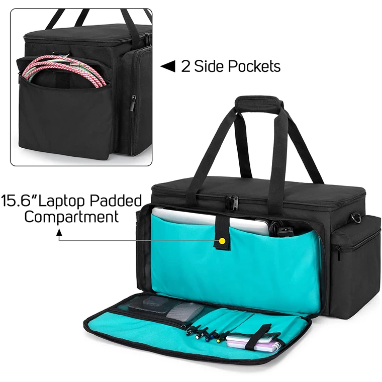 Sound Equipment Storage Tote Wire Bag Organizer DJ Equipment Large Travel Cable File Gig Bag