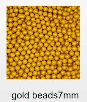 Hot Selling Golden Round Sugar Beads Donut Cake Decorations Sprinkles Edible Candy