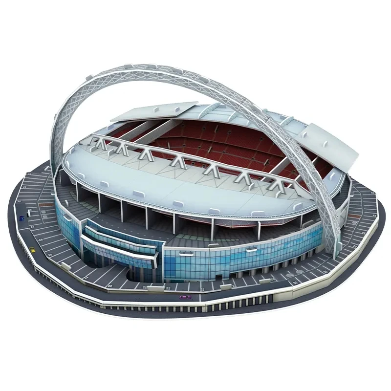 2024 World Famous Architecture Football Stadium 3D Paper Puzzle Home Decor DIY Assemble Paper Model Toy For Children And Adults