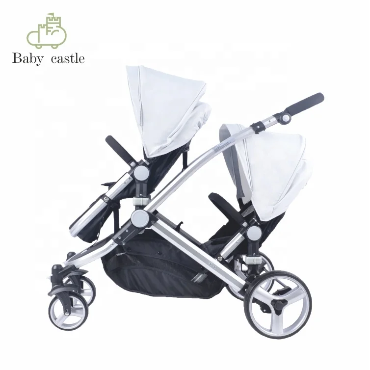 new two seats  Muti-functional 2 in 1baby pram baby buggy joggy twin baby stroller with EN1888 AND As/nz2088