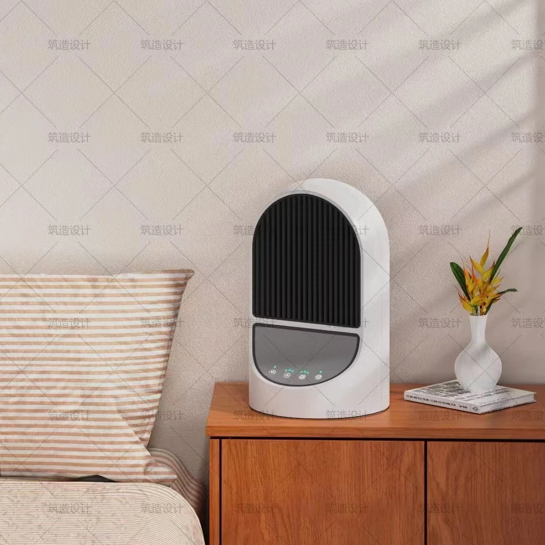 Smart Mini 1200W Table Stand PTC Room Fan Heater Office Plug in Portable Electric air for Winter