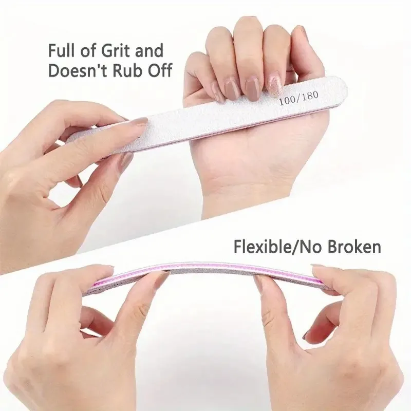 Wholesale Emery Board Nail Files 100 180 240 Grit Nail Tools File Strip Nail File Manufacturer