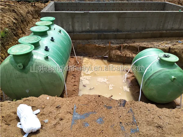 fiber glass septic tank system underground sewage treatment bio tank