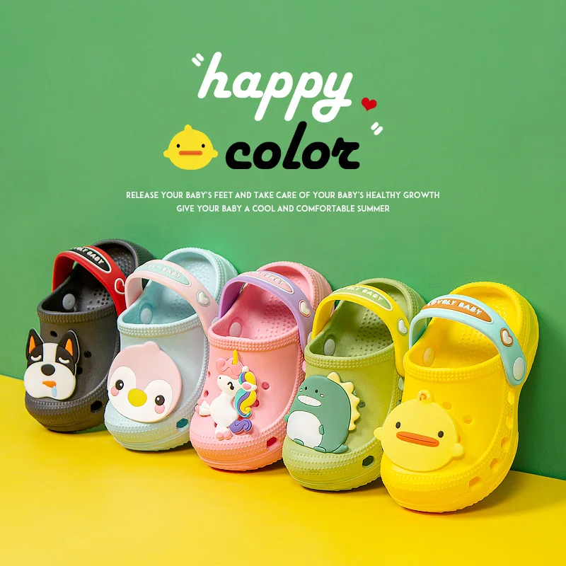 Kids Rubber Sandal Rubber Non Slip Soft Anti Slip Shoe Flip Flop Boy Sandal Baby Girl Shoes