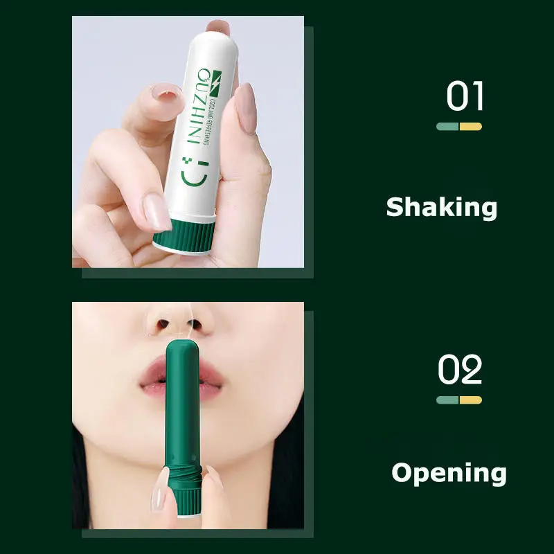 Wholesale OEM Pure Aromatherapy Carrier Oil Nasal Inhaler OEM Private Label Menthol Essential Oil Nose Inhaler Global