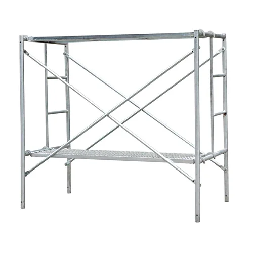 Painted Frame Construction Scaffolding