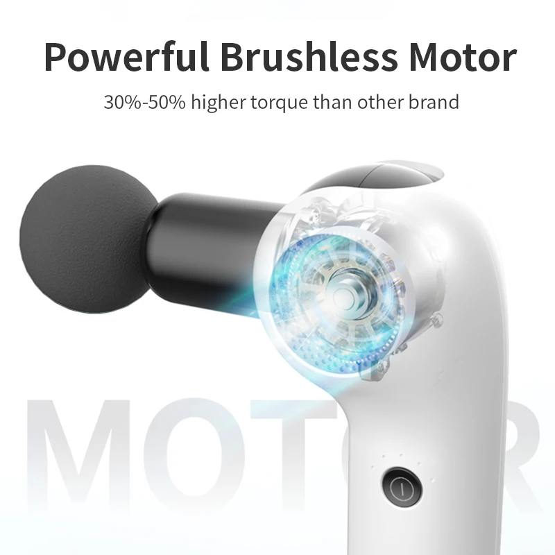 Beoka wholesale electric professional portable impulse body fascia muscle heated massage gun 4 heads muscle quiet massager gun