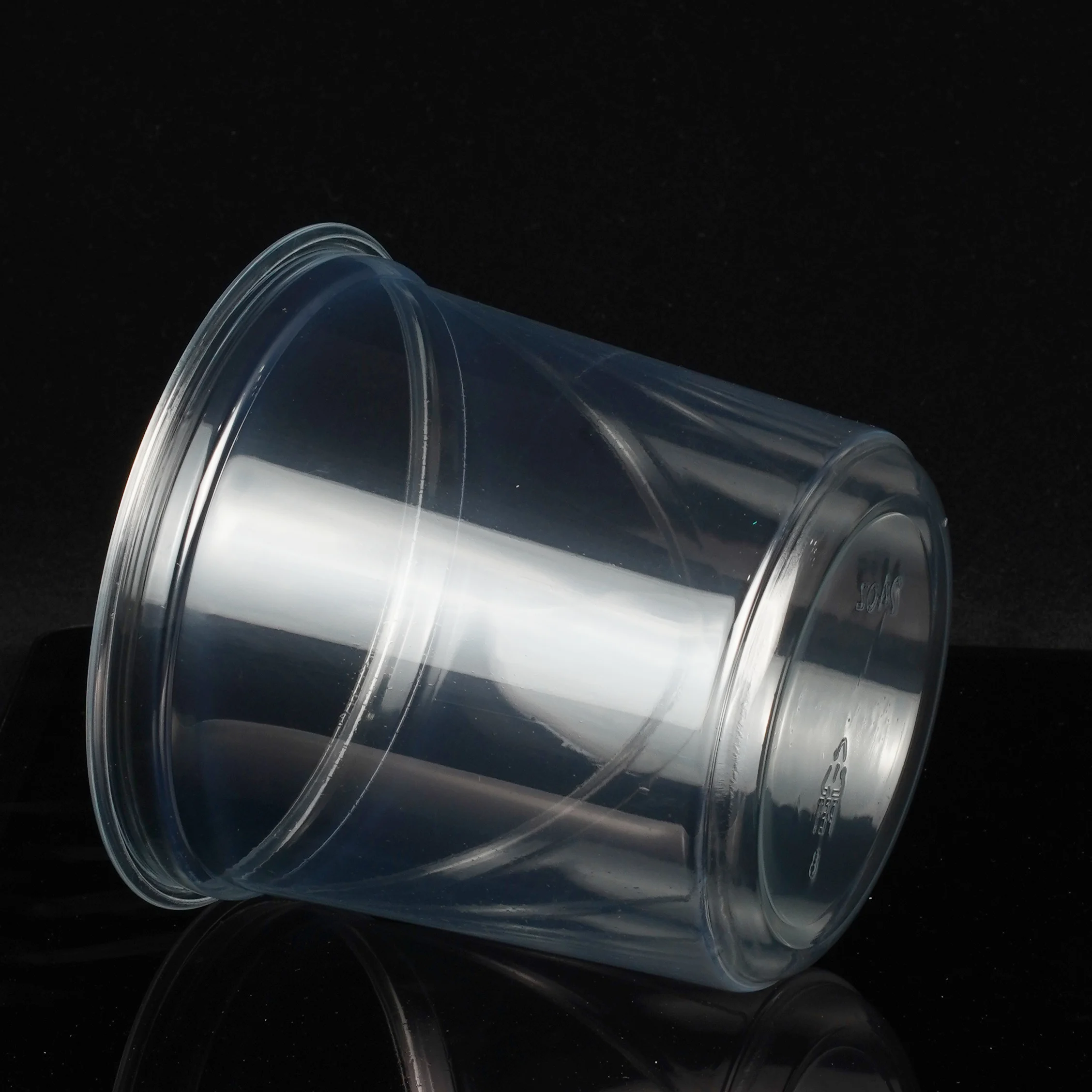 Factory Supplies 16oz 117mm 650ml Round Shape Plastic PET Salad Fruit Vegetable Nuts Deli Container Cup with Lid