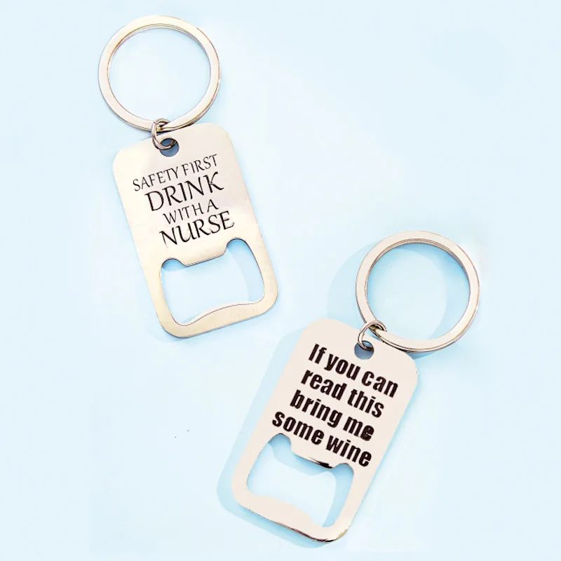 
Elegant Bridal Shower Wedding Favor Custom Logo Beer Bottle Opener 