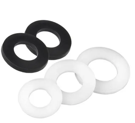 M18 DIN125 Wedge Style Plastic Washer Carbon Steel Zinc Plated Surface Competitive Price White Black Flat Gasket Nylon PA66