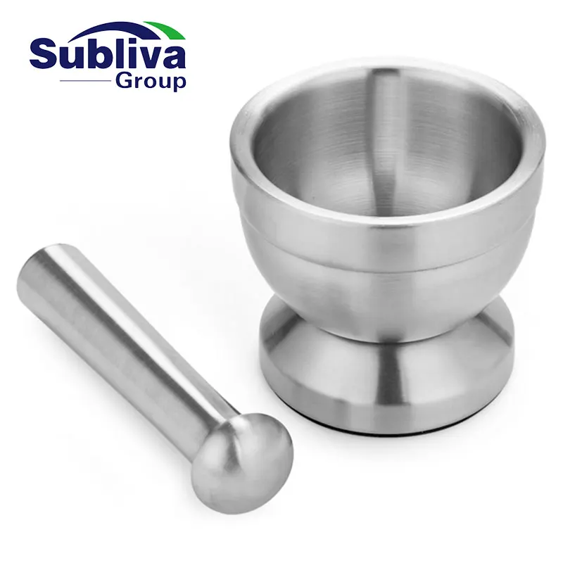 Stainless Steel Mortar & Pestle 10cm /11.8cm