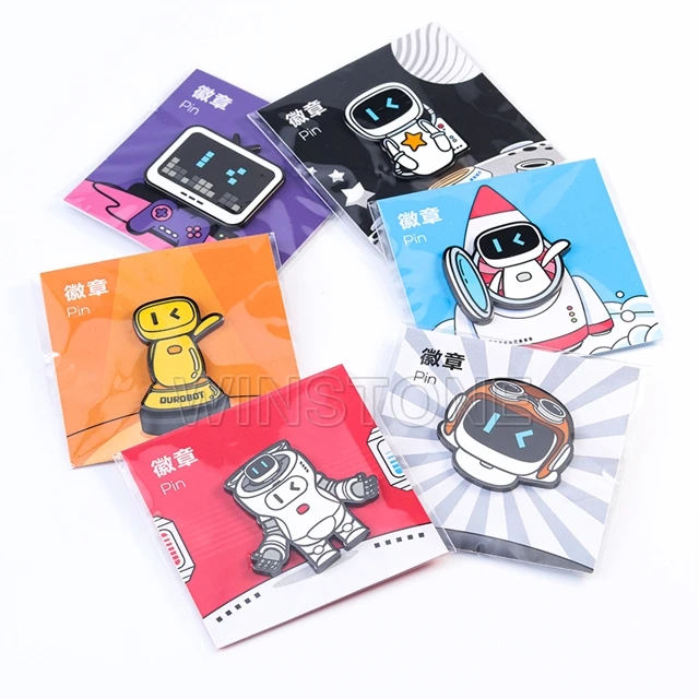 Custom Metal Anime Cartoon Hard Enamel Lapel Pins for Mobile Game from Audit Factory