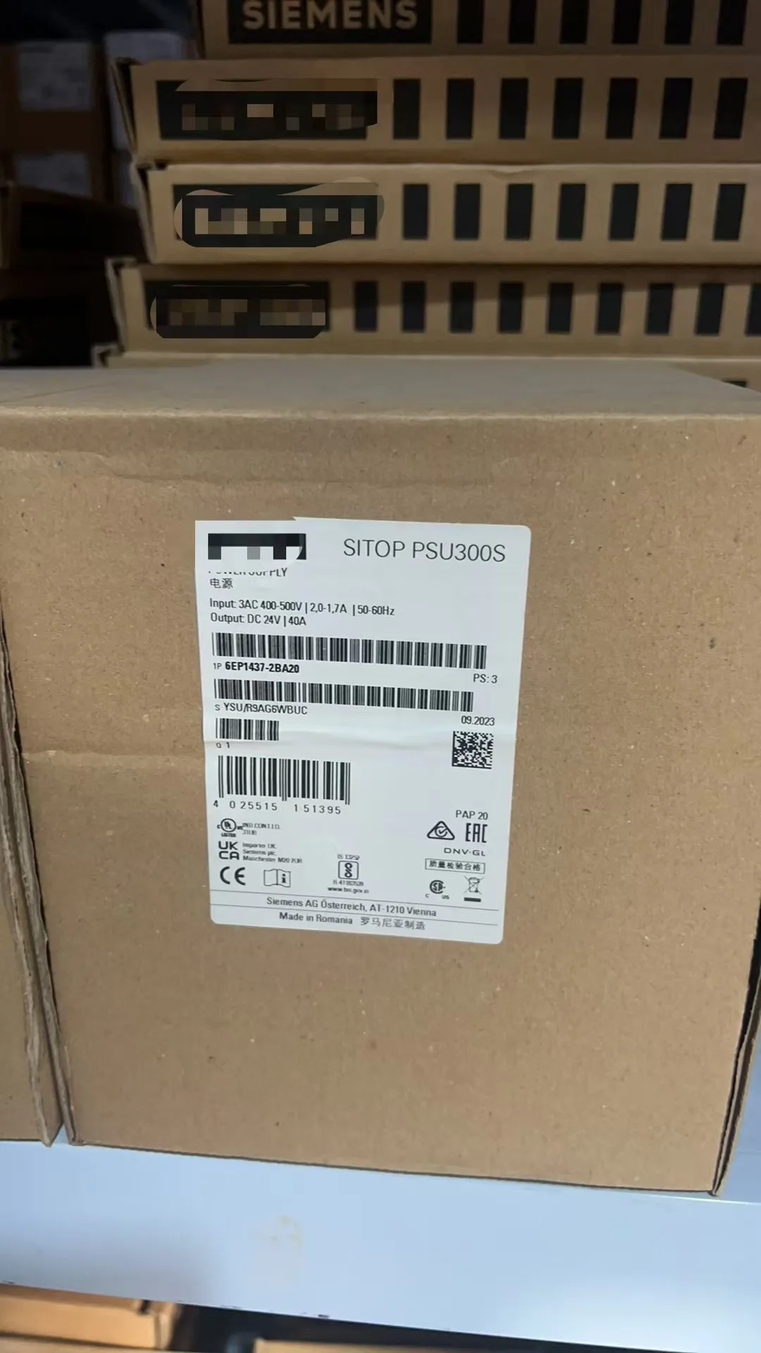 with Regulated power supply PS305 input 24-110 V DC output 24 V DC/2 A6ES7312-5AC00-0AB0 6ES7312-5AC01-0AB0  SIMATIC S7-300