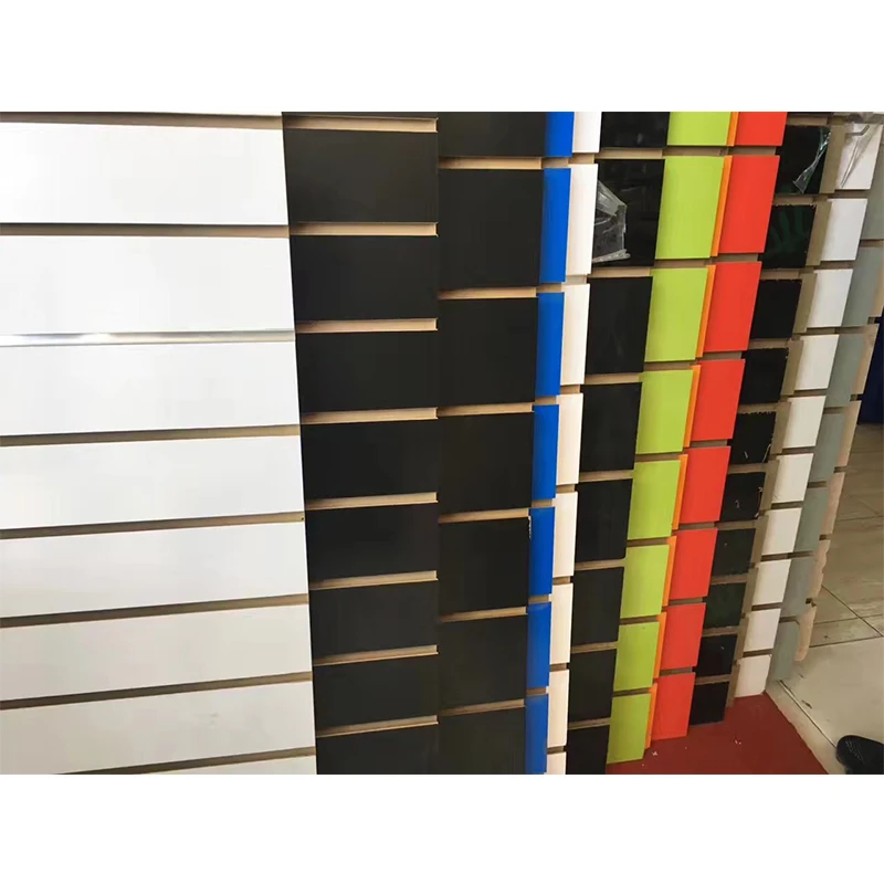 factory sell mdf slat wall panel for retail stores