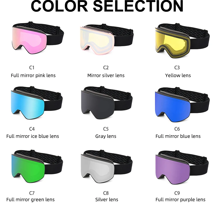 Factory Supplier Kids Snowboard Goggles for Boys Girls Youth Age 7-14 Children Custom Winter Snow Sports Skiing Goggles