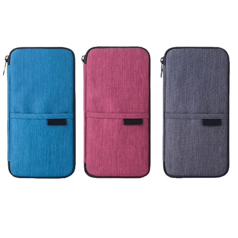 Fashion Design Travel Card Holder High Quality Polyester RFID Passport Holder Passport Cover