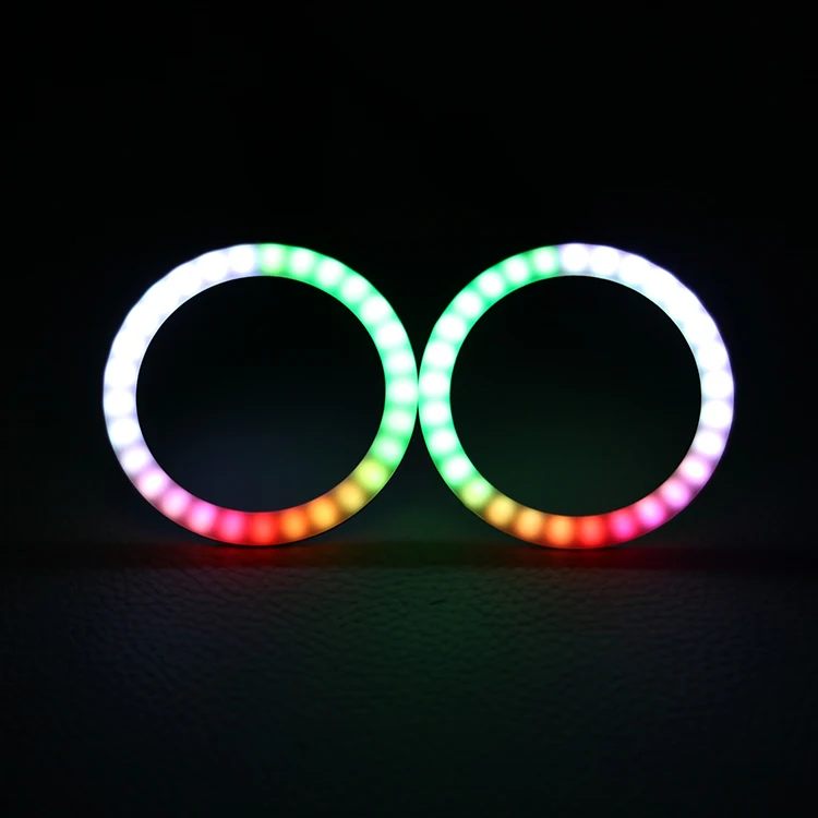 
cotton Led angel eyes waterproof Multi color 80mm 12v led halo rings for universal car 