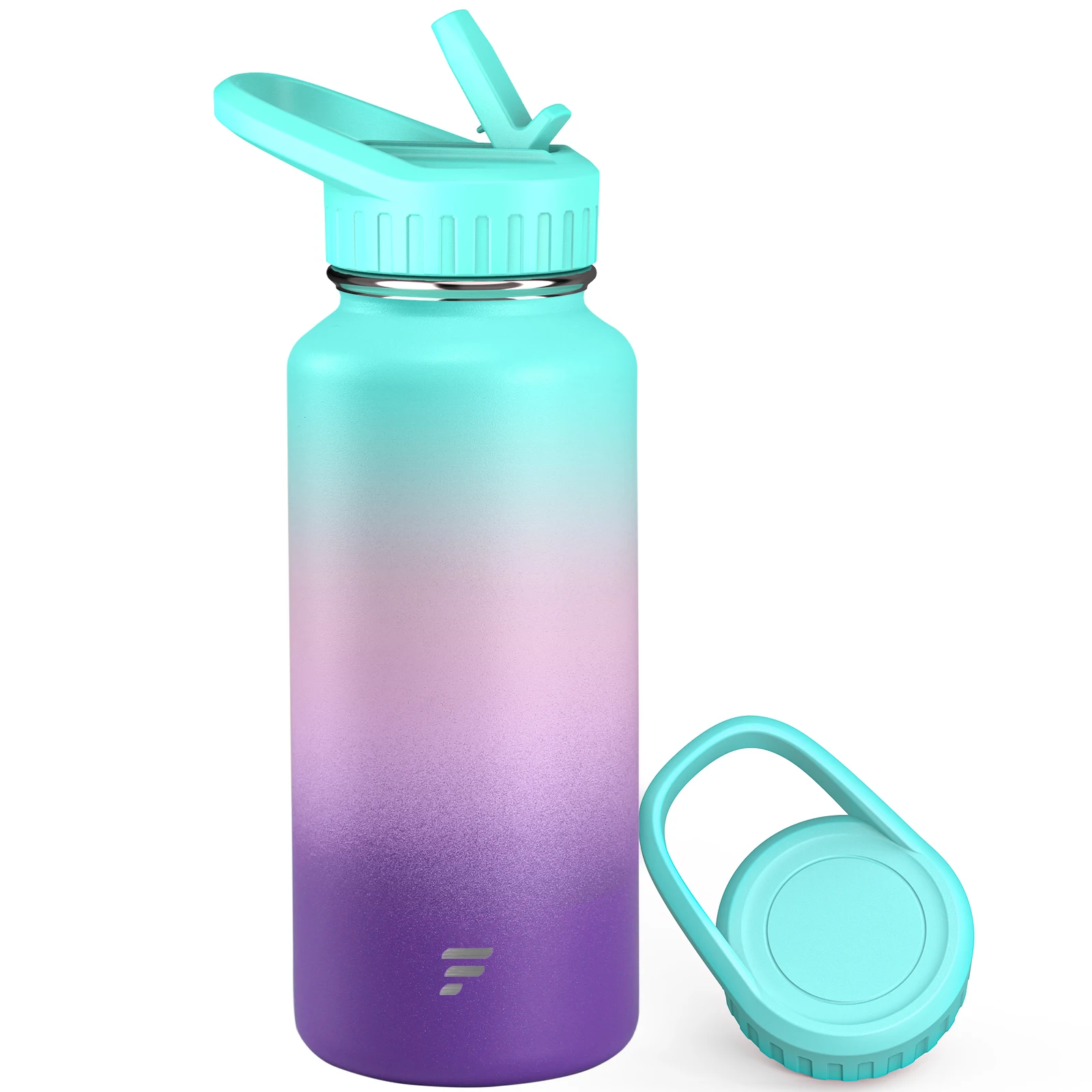 Haers large capacity 40oz/1100ml stainless steel frosted water bottle double wall vacuum flask thermos