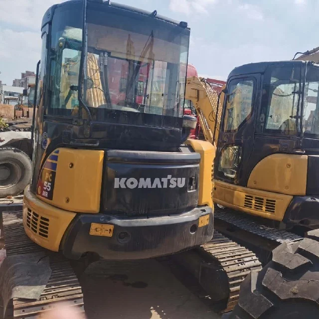 Б/у мини-экскаватор pc55 из Японии в хорошем состоянии и по низкой цене