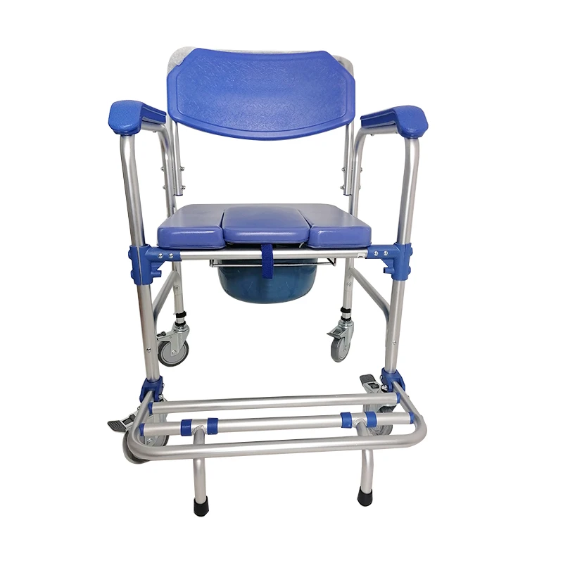 2024 year New Arrival Commode Chair with Wheels for Disabled and Elderly