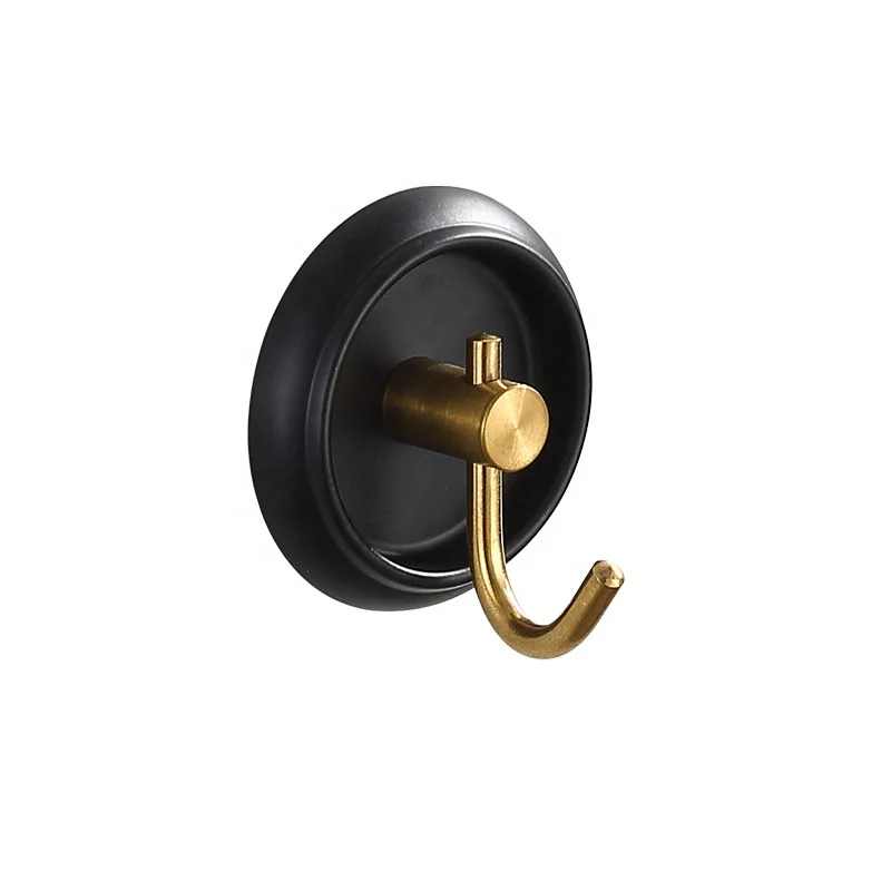 Creative ceramic chassis stainless steel hook free punch stick hook bathroom toilet wall hanging clothes hook entry door porch