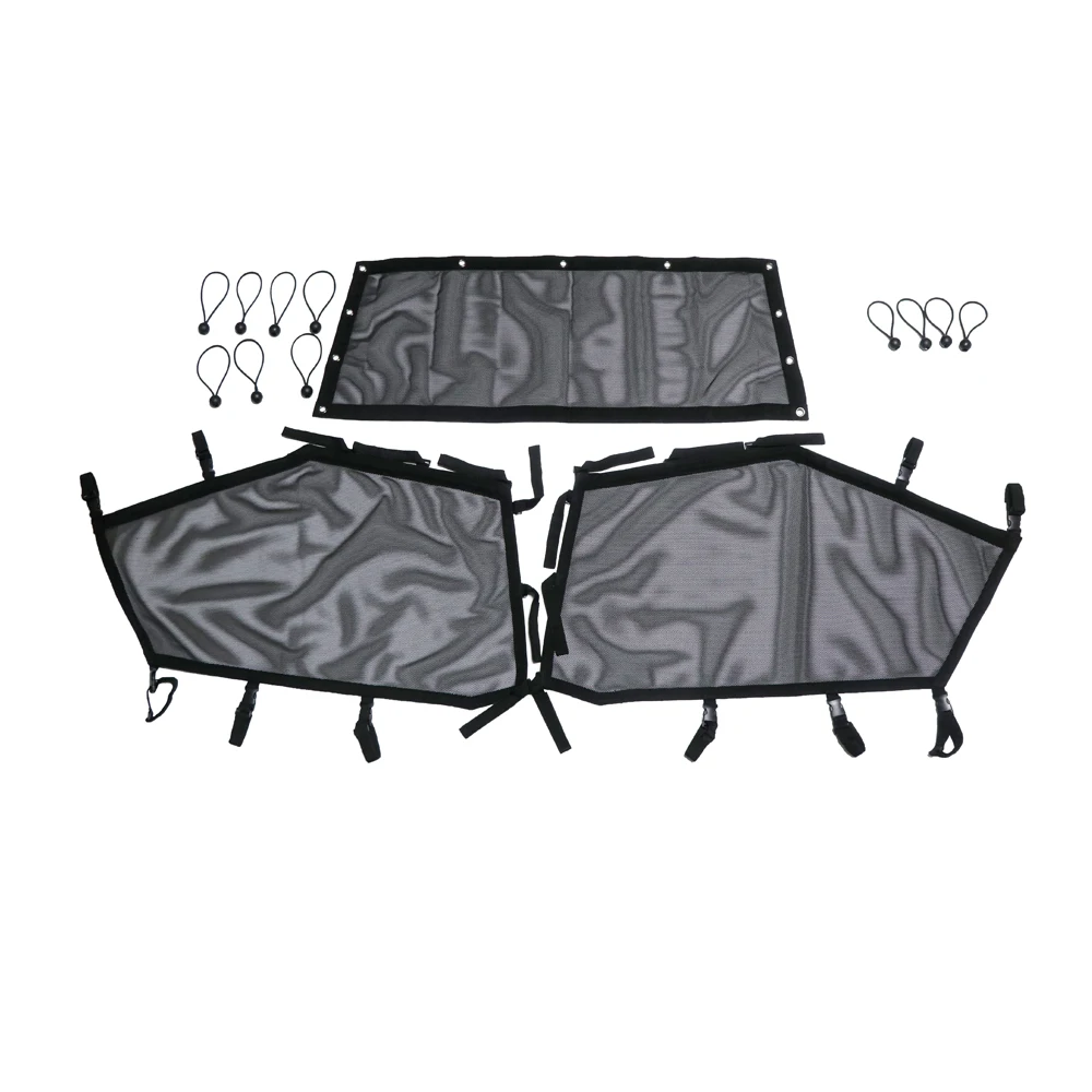 UTV Window Net Rear Right & Left Window Shade Shield Net Cover Roll Cage Mesh Guard Door Scratch Prevention For RZR PRO 2020