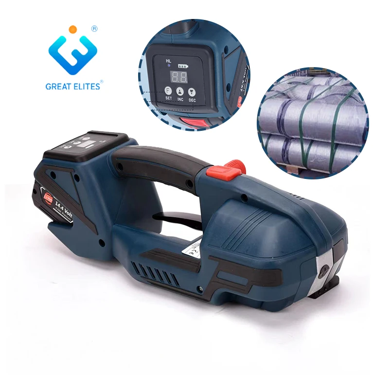 Hand Held V2 Packer Strapping Machine Portable Electric Strap Machine Battery Plastic Pet Pp Belt Strapper Tool