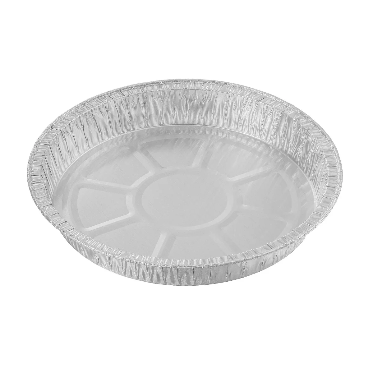 Disposable Round Aluminum Foil Airline Food Tray 430 ml, top 174 mm, height 23 mm