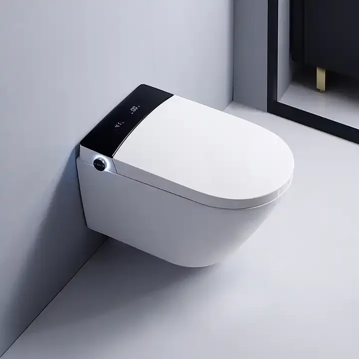Watermark Electric Wc Foot Sensor Automatic Flush Bathroom Wall Hung Intelligent Smart Toilet