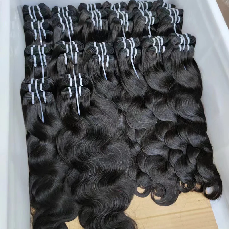 Letsfly Body Wave Brazilian Hair Bundle 10PCS Natural Color 42 gram Bundles J Wavy Hair Weft Free Shipping For Black Woman