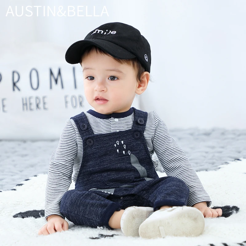 AustinBella/wholesale boutique baby boy dungarees elephant dungarees babies clothes for boy