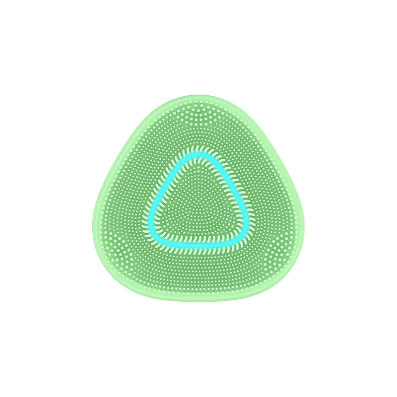 Wireless waterproof mini led light facial deep pore cleansing brush face wash skin clean silicone brush
