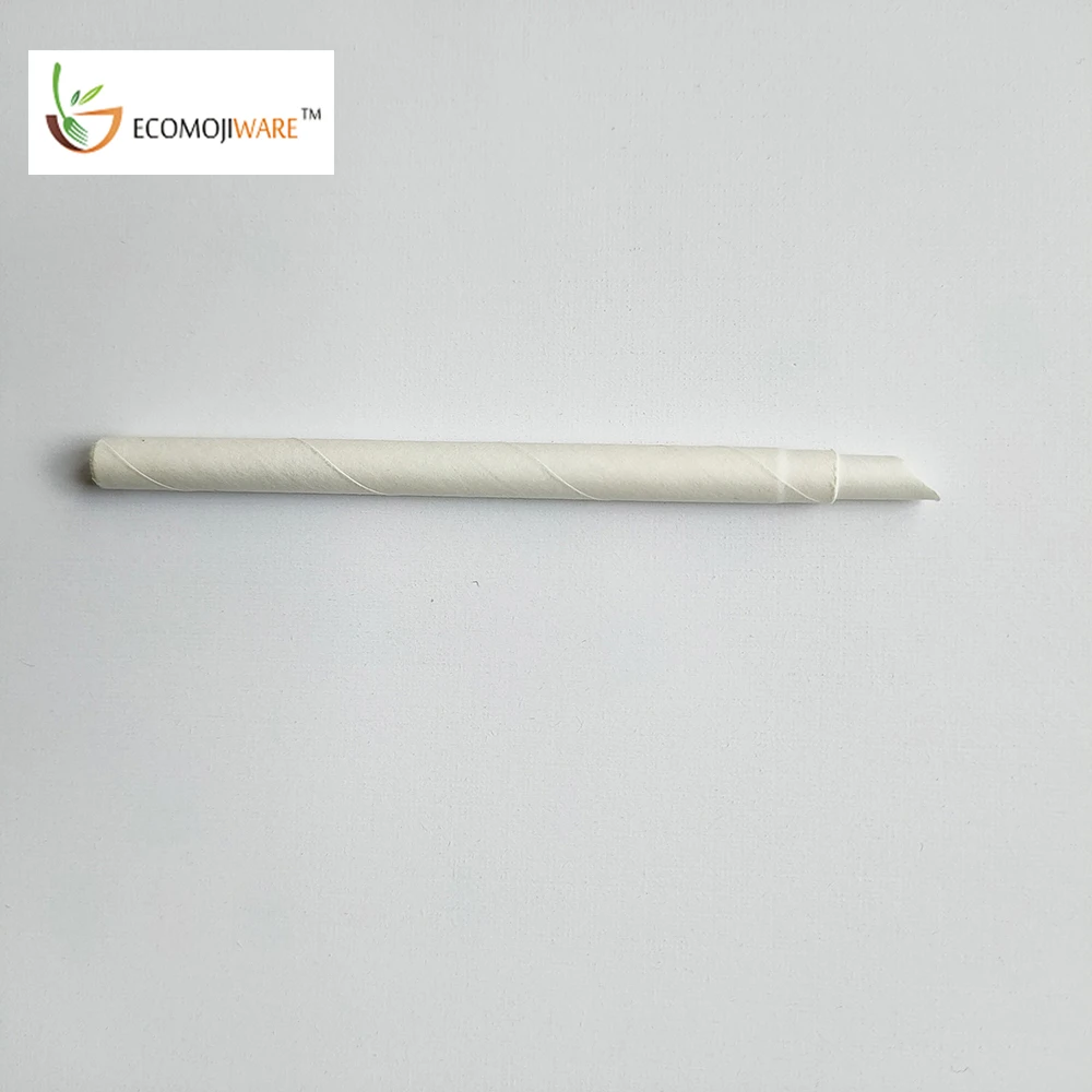 Best price Custom white paper disposable telescopic straw paper wrap milk straws