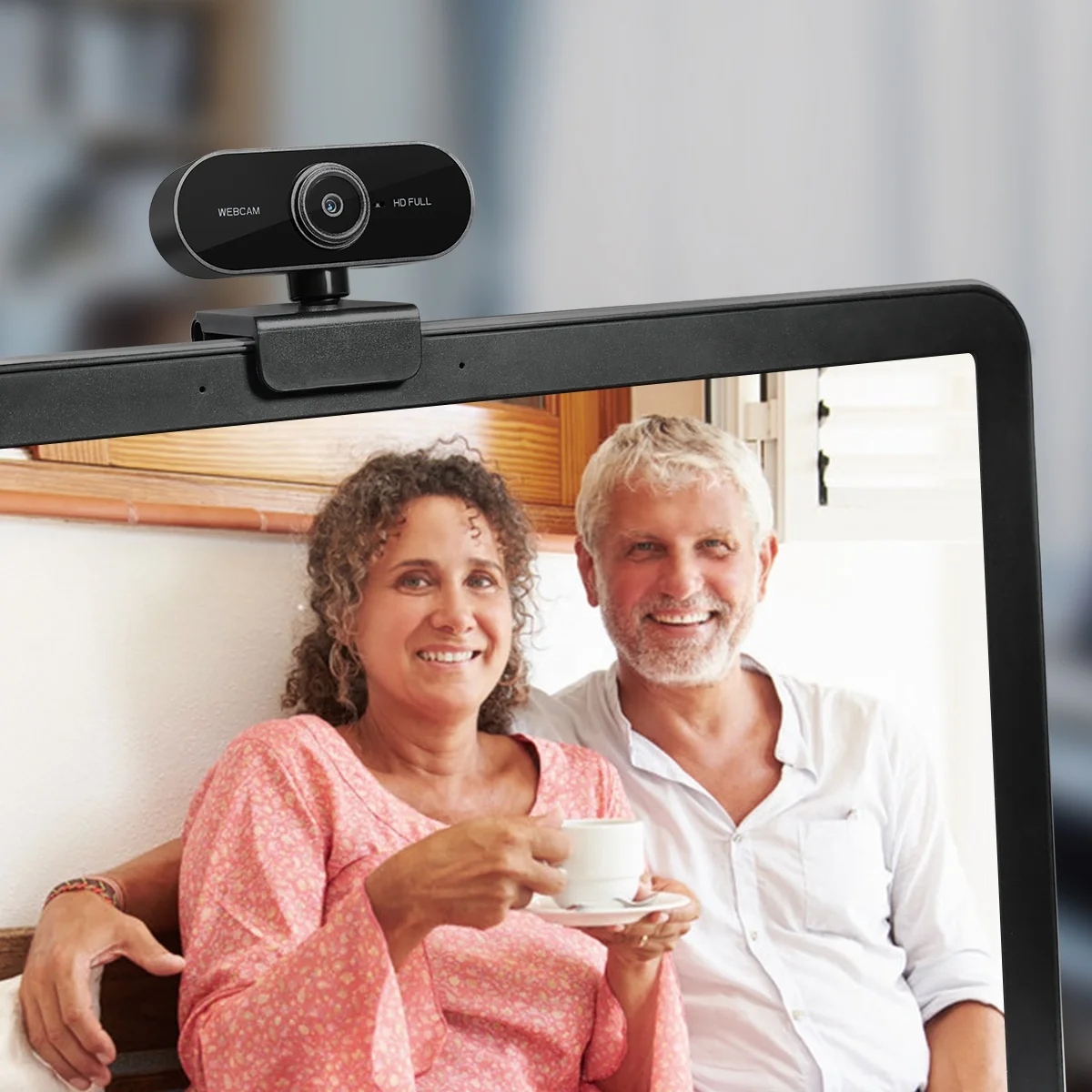 PC HD  Webcam 1080P  Web Cam Built-in Mic Plug and Play Drive-Free Flexible Rotatable Clip USB 2.0 Laptops and Desktop Webcam