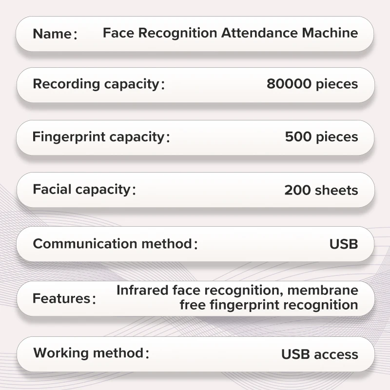 Deli ES161 fingerprint attendance machine employee commuting and clocking in and out all-in-one machine password fingerprint
