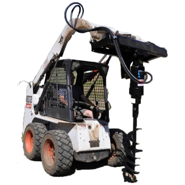 Industrial duty HP21 HP27 HP41 HP49 Skid Steer post hole Digger with a multifunctional mounting plate