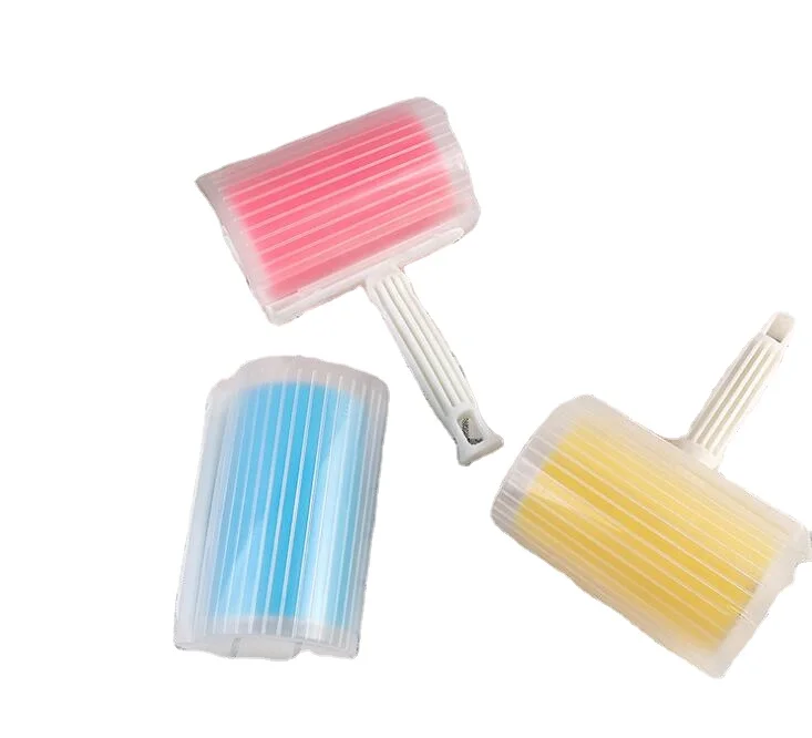 Novel Sticky reuseable washable, papeless, Plastic Lint Roller , Pet Hair Cloths remove Lint Roller
