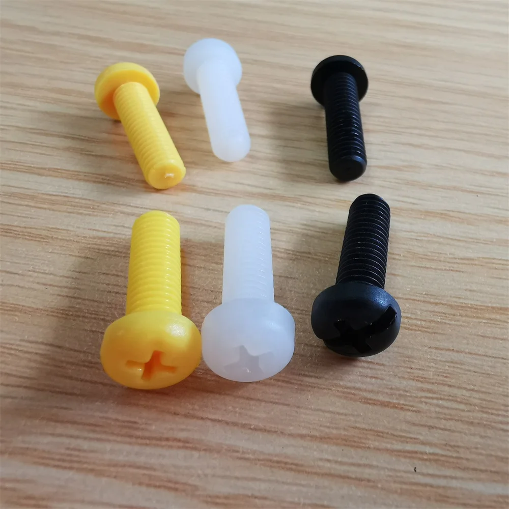 Car Number Plate Self-Tapping Screws Fasteners M6x20 With Black Nuts