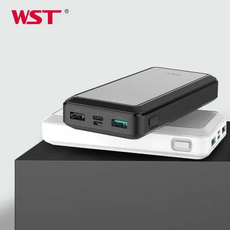 Оптовая продажа с фабрики модный дизайн smart 20000 мАч usb pd power bank ЖК-дисплеем